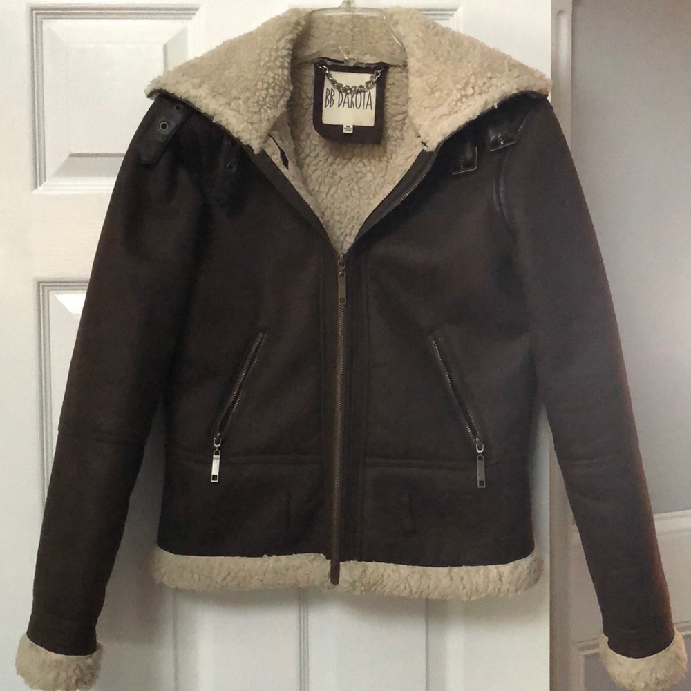 BB DAKOTA Sherpa Lined Bomber Jacket